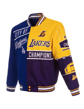 City Of Champions Lakers Dodgers Bomber Jacket