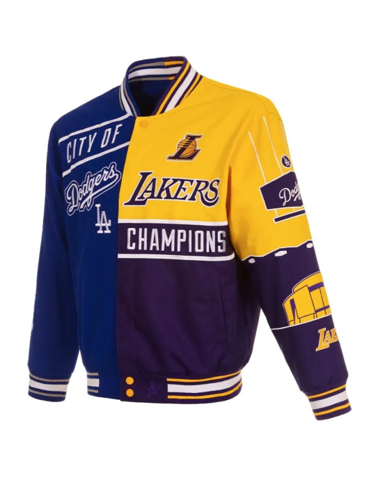 City Of Champions Lakers Dodgers Bomber Jacket