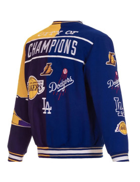 City Of Champions Lakers Dodgers Bomber Jacket