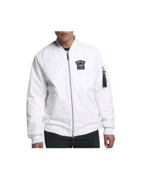 City of Flight AJ23 White Bomber Jacket