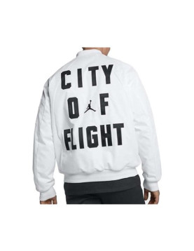 City of Flight AJ23 White Bomber Jacket