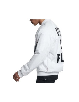 City of Flight AJ23 White Bomber Jacket