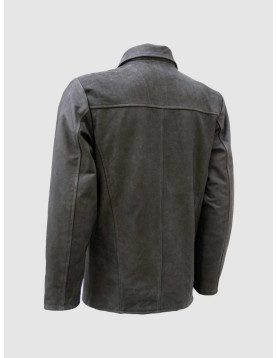 Classic Vintage Style Nubuck Men Leather Jacket