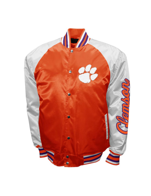 Clemson Tigers The Game Orange Satin Jacket