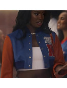 Coco Jones Bel Air S03 Crop Varsity Jacket