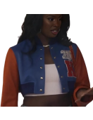 Coco Jones Bel Air S03 Crop Varsity Jacket