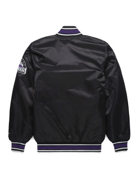 Colorado Rockies Classic Black Satin Jacket