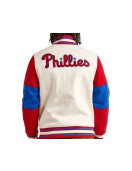 Cream Pro Standard Philadelphia Phillies Varsity Jacket