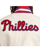 Cream Pro Standard Philadelphia Phillies Varsity Jacket