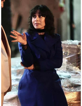 Cristin Milioti The Penguin Blue Trench Coat