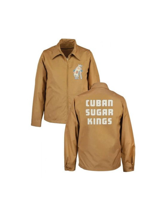 Cuban Sugar Kings Full Zip Brown Jacket