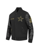 Dallas Cowboys Full-Zip Black Varsity Jacket