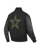 Dallas Cowboys Full-Zip Black Varsity Jacket