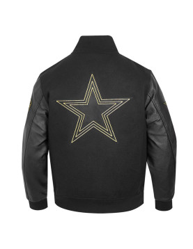 Dallas Cowboys Full-Zip Black Varsity Jacket