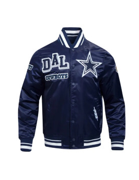 Dallas Cowboys Mashup Classic Rib Satin Jacket