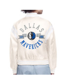 Dallas Mavericks Printed Logo Varsity Satin Jacket