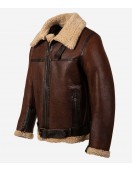 Dark Winds Zahn McClarnon Shearling Leather Jacket