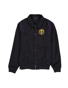 Denver Nuggets Sport Night Teddy Varsity Jacket