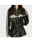 Diddi Moda Bow Real Leather Jacket