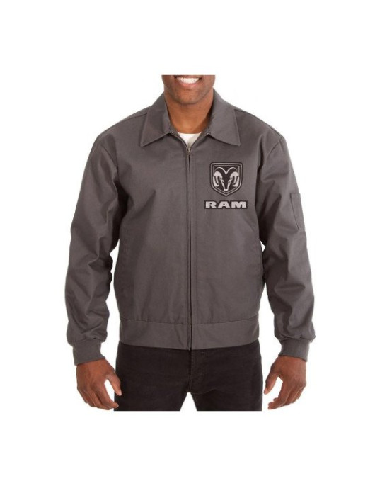 Dodge Ram Grey Cotton Jacket