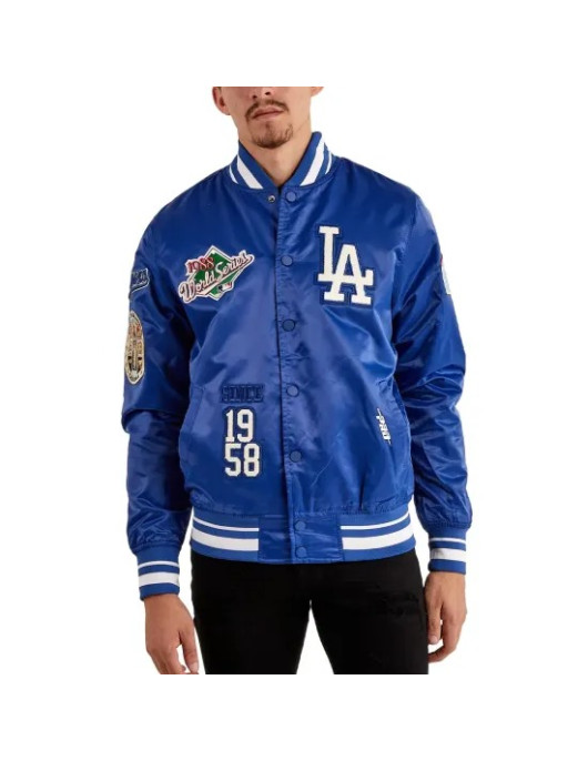 Dodgers Los Angeles Satin Varsity Jacket