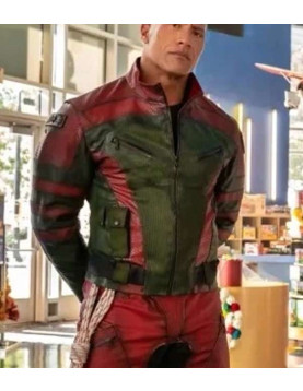 Dwayne Johnson Red One Real Leather Jacket