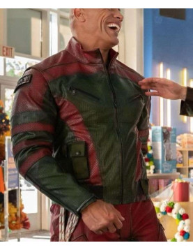 Dwayne Johnson Red One Real Leather Jacket