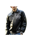 Ed Hardy Leather Jacket