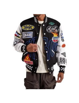 First Row Motorsport Wool Varsity Jacket