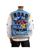 First Row Road Fortune University Blue Varsity Jacket