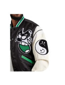 First Row Seek Inner Peace Satin Varsity Jacket