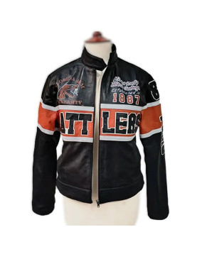 Florida A&amp;M University Leather Racing Jacket