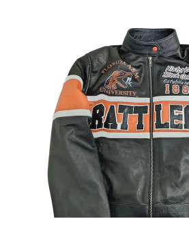 Florida A&amp;M University Leather Racing Jacket