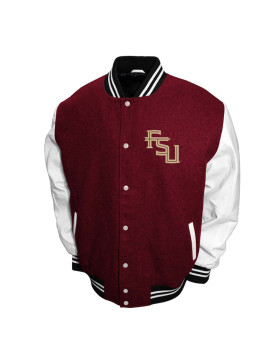 Florida State Seminoles Graduate Garnet and White Varsity Jacket