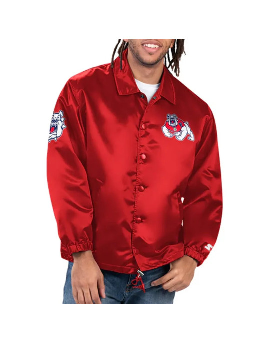 Fresno State Bulldogs Option Route Coaches Jacket