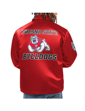 Fresno State Bulldogs Option Route Coaches Jacket