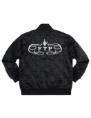 FTP Diamond Quilted Black Bomber Jacket