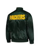 Green Bay Packers Exclusive Green Varsity Satin Jacket