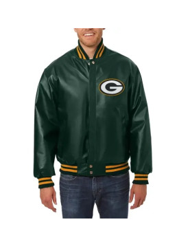 Green Bay Packers Real Leather Jacket