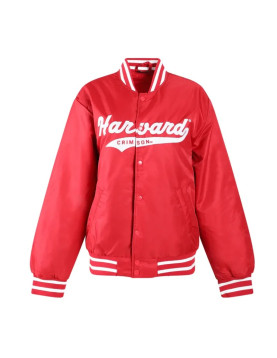 Harvard University A-Game Red Varsity Satin Jacket