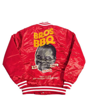 Headgear Classics Bros Bbq Red Satin Jacket