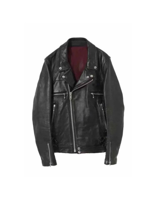 Hellfire Club Biker Black Leather Jacket