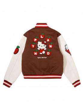 Hello Kitty Apples Wool Varsity  Jacket