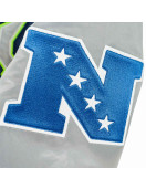 Hometown Hero Seattle Seahawks Grey Satin Jacket