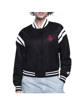 Houston Rockets Printed Logo Varsity Satin Jacket