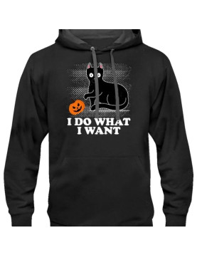 I Do What I Want Halloween Fleece Hoodie