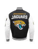 Jacksonville Jaguars Mashup Rib Varsity Wool/Leather Jacket