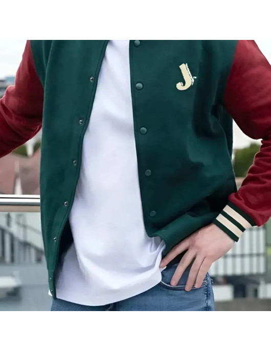 Jameson Green And Red Varsity Jacket