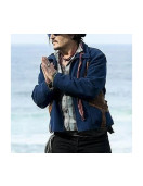 Johnny Depp Blue Wool Jacket