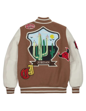 Jordan x Travis Scott Letterman Varsity Jacket